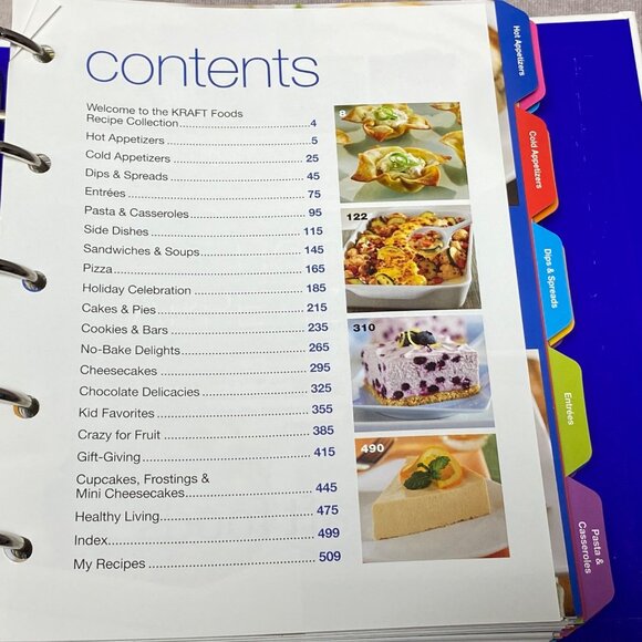 Kraft Recipe Collection Binder Featuring Jell-O, Velveeta & Nabisco Recipes - Picture 3 of 10